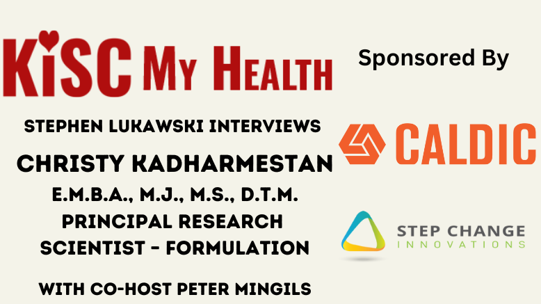 Christy Kadharmestan is interviewed by Peter Mingils and Stephen Lukawski on KISC My Health Radio,