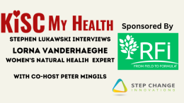 Lorna Vanderhaeghe with KISC My Health Stephen Lukawski and Peter Mingils